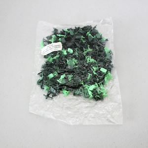 Vintage Hong Kong Green Army Men: Miniature Toy Soldiers, Sealed Bag