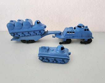 Marx Operation Moon Base Blue Vehicles