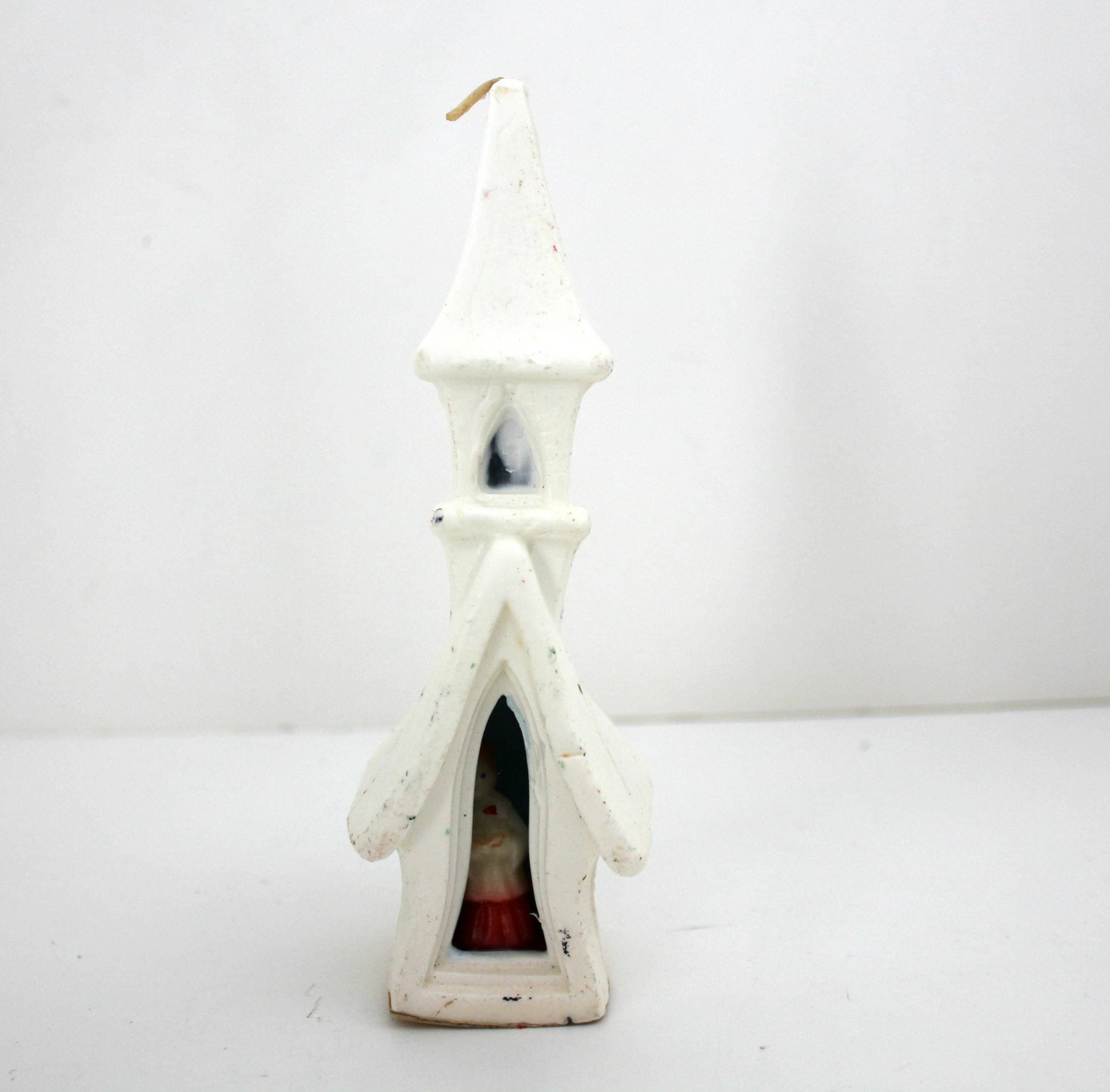 11 VIntage Gurley Candles, Christmas Nativity Scene and Churches