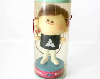 Vintage Panasonic Boy Doll in Package | Rare Advertising Radio TV Tape Recorder Battery | Made in Japan