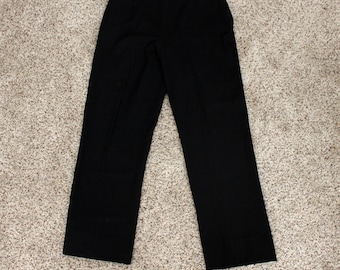 White Stag Ranch Togs, Black Womens Pants, High Waist, Side Zipper, Small Size