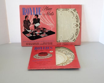Roylies Lace Paper Doilies Doylies Place Mats, Vintage Placemats, Table Linens