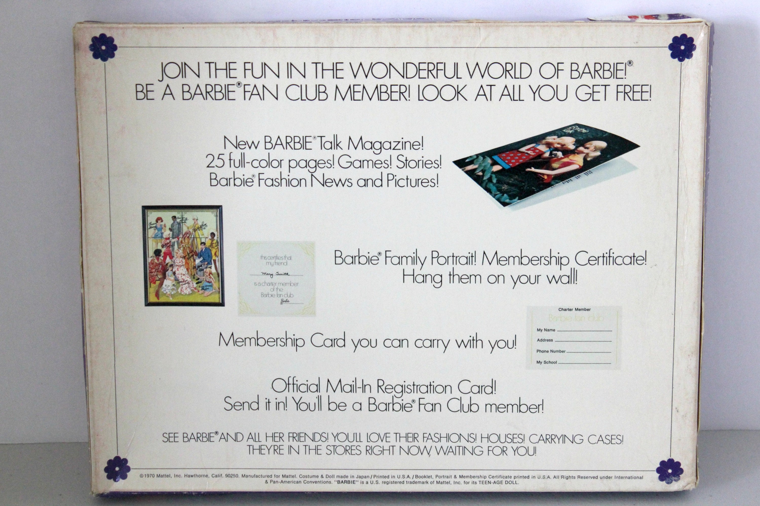 Barbie fan club membership