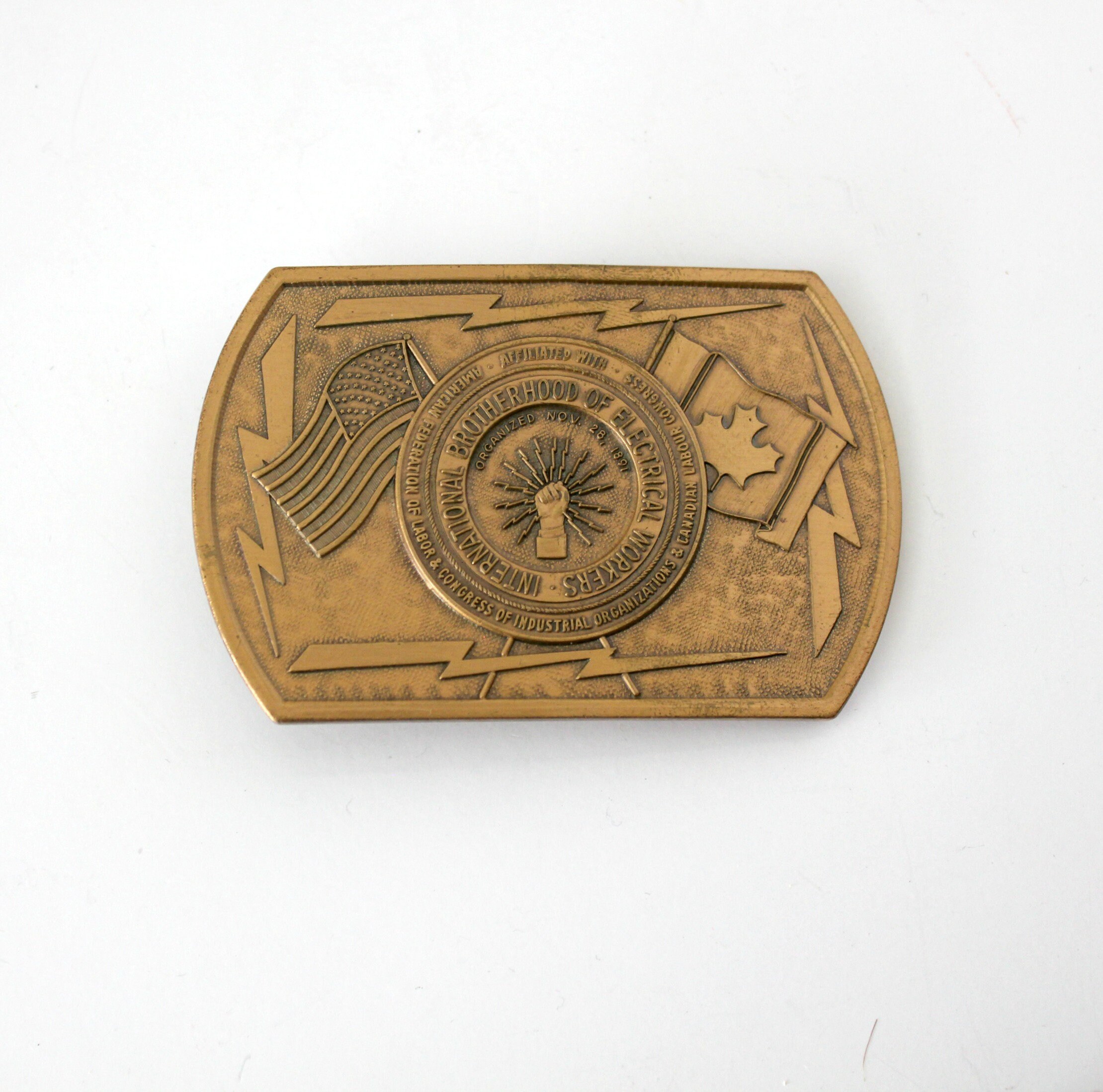 Ibew top belt buckle