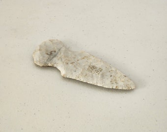 Native American Artifact Stone Spear Head Point 5.75 Inches, Authenticated 1941