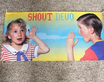 Shout Devo 1984 Promo Poster, Warner Bros, 31 x 23