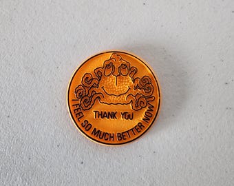 1970s Ralston Freakie Cereal Premium Hamhose Pin Clip On Medal Button Thank You