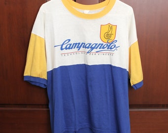 Campagnola Italian Bicycle Racing Shirt, Vintage Biking, Cycling