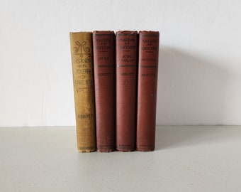 Lot of 4 Jacob Abbott History Books 1900 Hard Cover