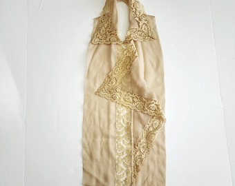 1920s Lace Dickey Collar Insert, Vintage Women's Dickie