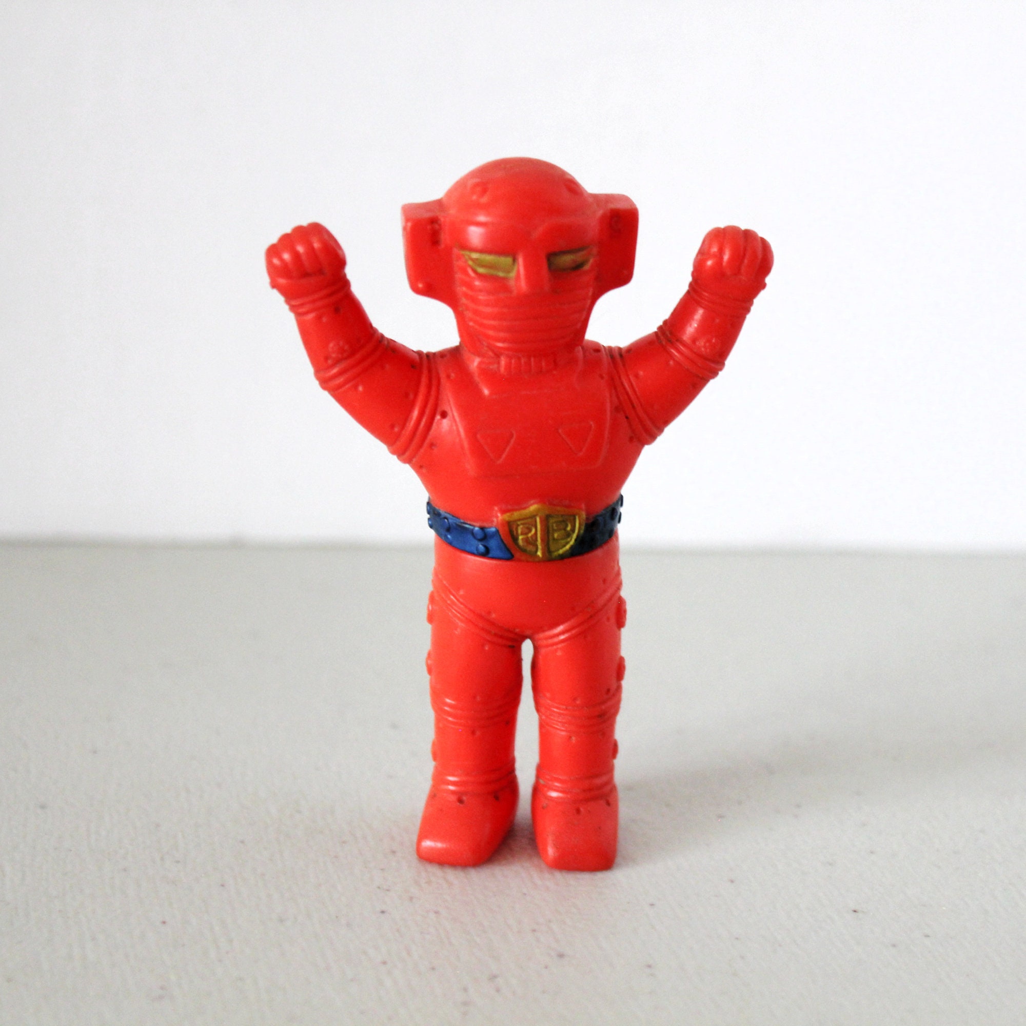 Super Robot Red Baron Action Figure, Vintage Soft Vinyl Mascot, NTV ...