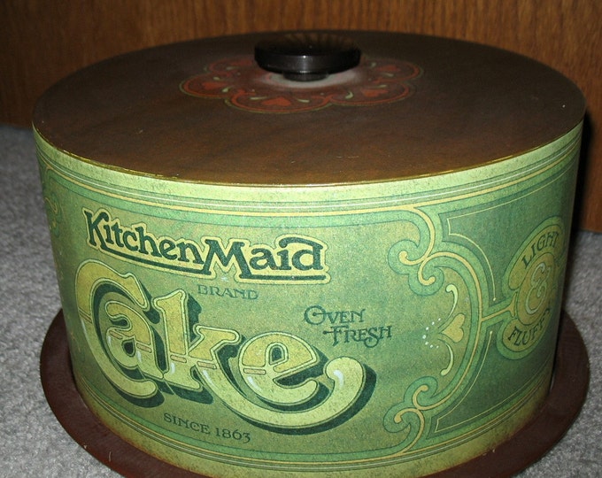 Vintage Kitchen Maid Cake Saver Covered Plate Storage Carrier Etsy