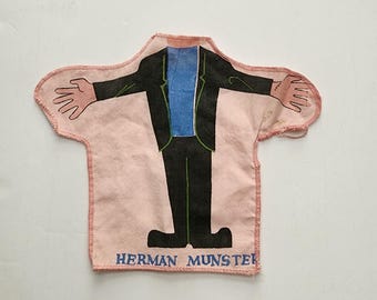 1960s Vintage Herman Munster Puppet Cloth Body, No Head