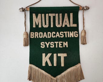 Mutual Broadcasting System KIT Radio MBS Banner Yakima, WA 1930s