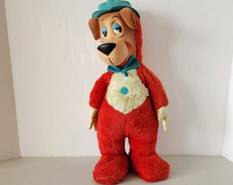 Huckleberry Hound Vinyl Plush Stuffed, Vintage Knickerbocker Toy