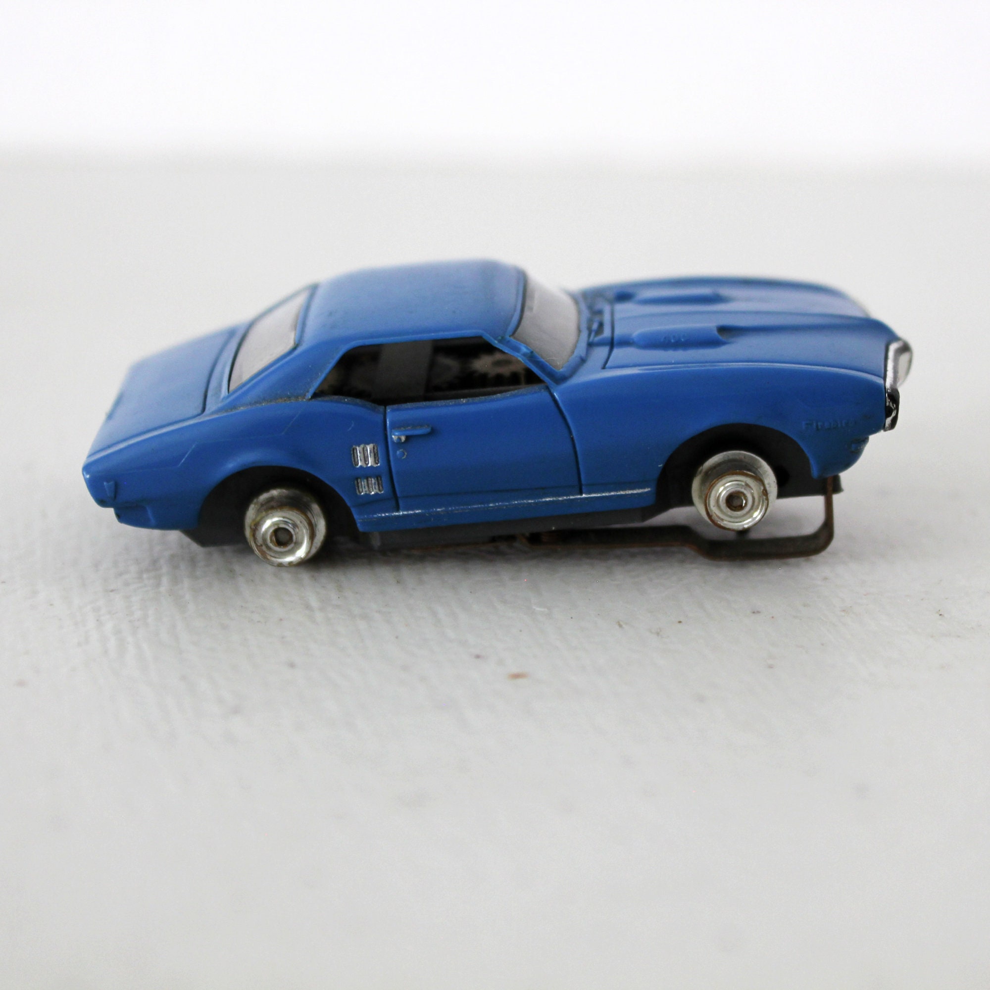 Aurora Thunderjet T Jet Slot Car, Blue Pontiac Firebird