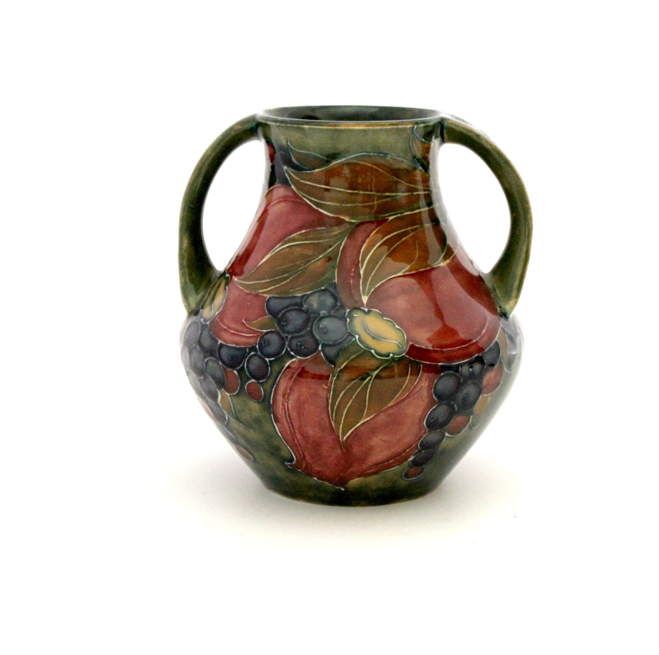 1916 William Moorcroft Vase Antique Pomegranate Style 5 Pottery