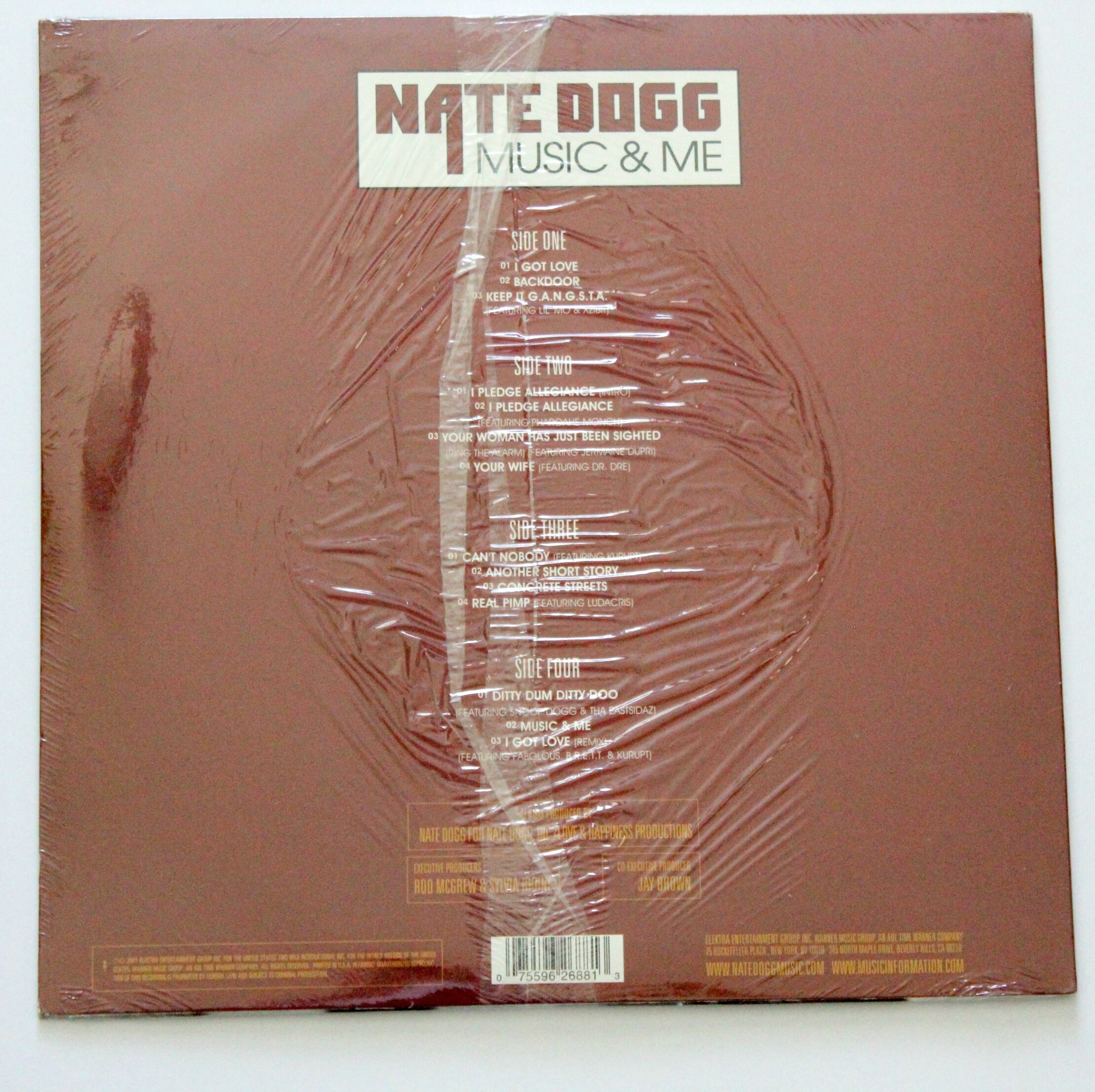 Nate Dogg Music Me Sealed Record Lp Album 2001 Elektra Rap Hip Hop W Hype Sticker nate dogg music me sealed record lp