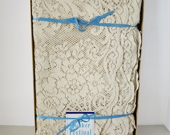 Quaker Lace Table Cloth Tablecloth Festival NOS New In Box