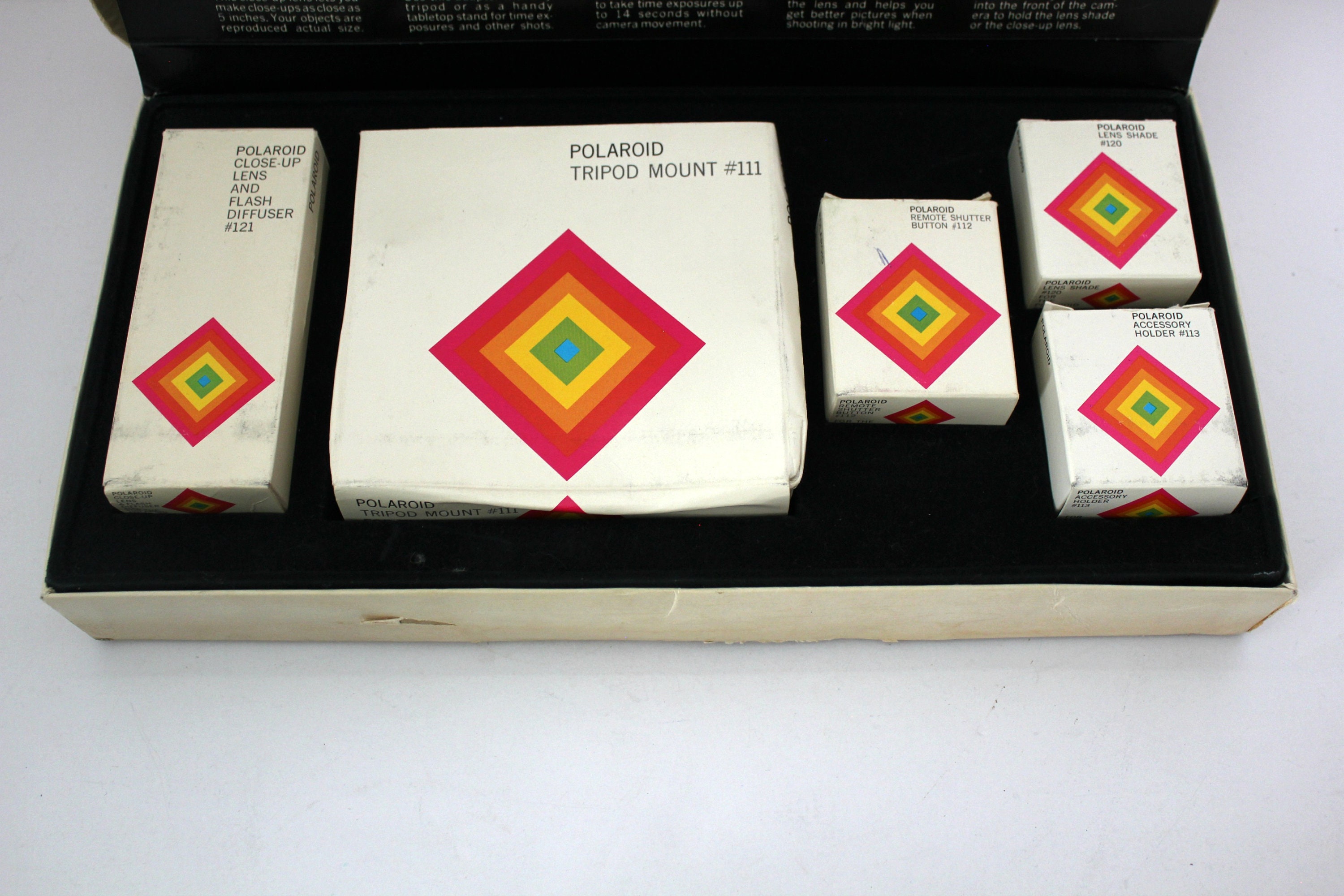 Vintage Polaroid SX 70 Land Camera Accessory Kit in Box, Tripod