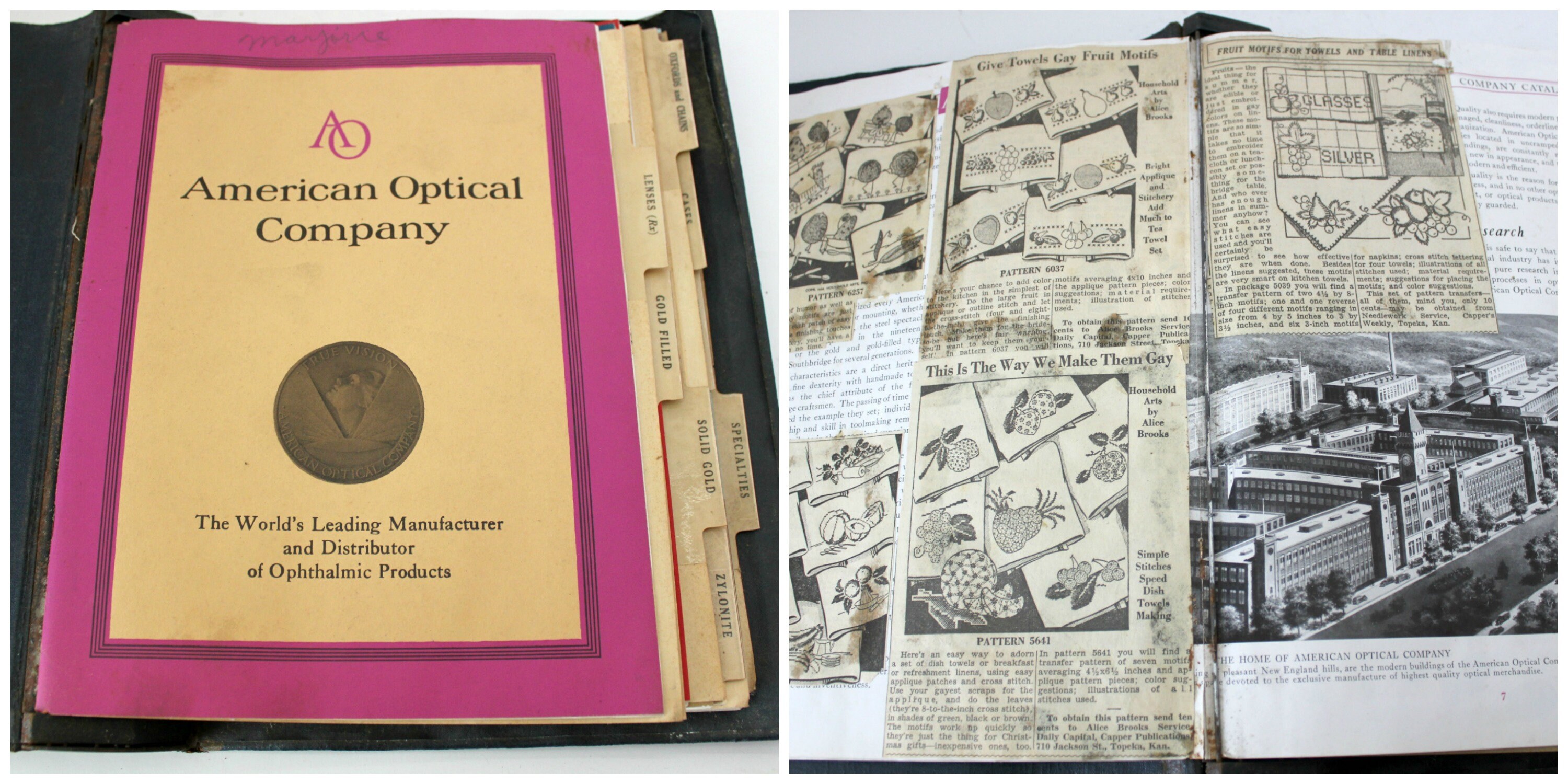 Vintage 1935 American Optical Company Catalog True Vision, Saleman