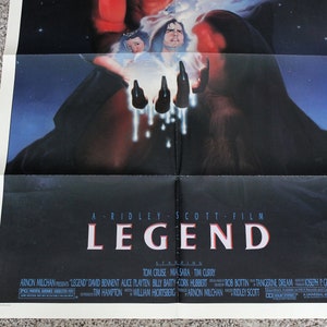 Legend Movie Poster, 1985 Original One Sheet Vintage, Tom Cruise - Etsy