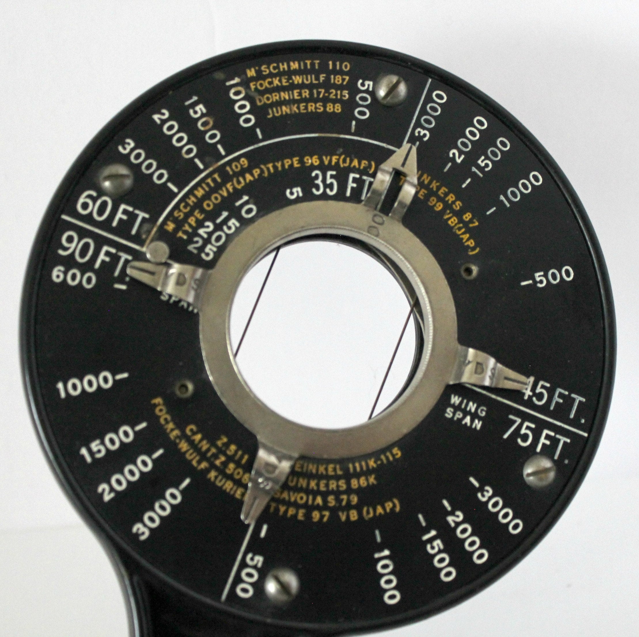 Vintage US Navy A.A. Range Indicator Finder A. C. Gilbert Co WWII