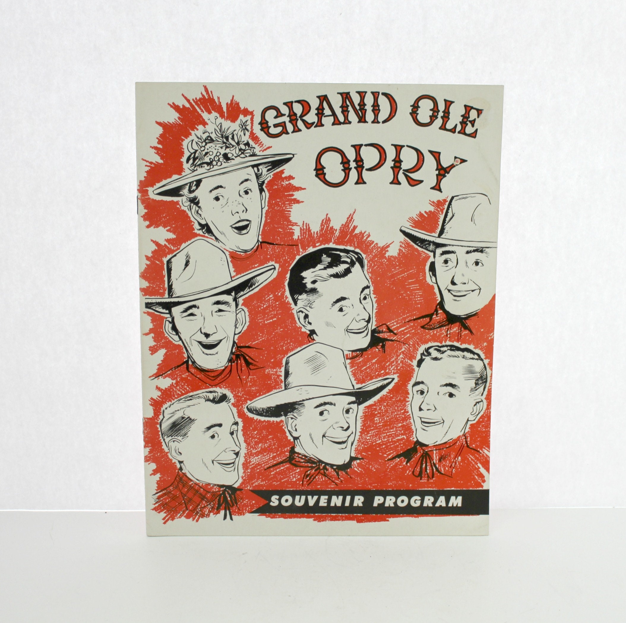 1955 Grand Ole Opry Souvenir Program, Includes Elvis Presley, Vintage ...