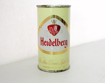 1950s Heidelberg Beer 11 oz Beer Can Flat Top Vintage