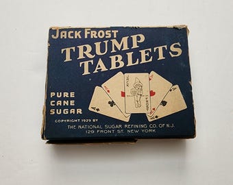 Vintage Jack Frost Trump Tablets Sugar Bridge Score