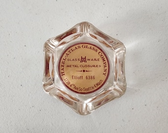 Vintage Hazel Atlas Glass Company Seattle, WA Ashtray Advertising 1950s