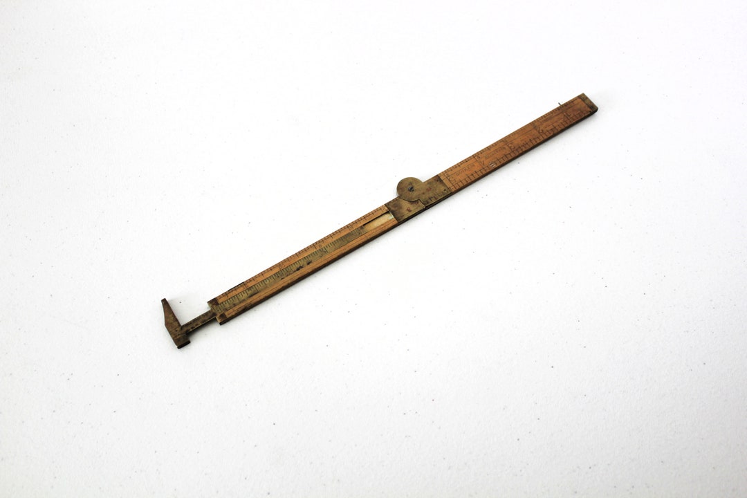 Winchester 9537 Folding Ruler Caliper Tool Vintage 1920s Etsy