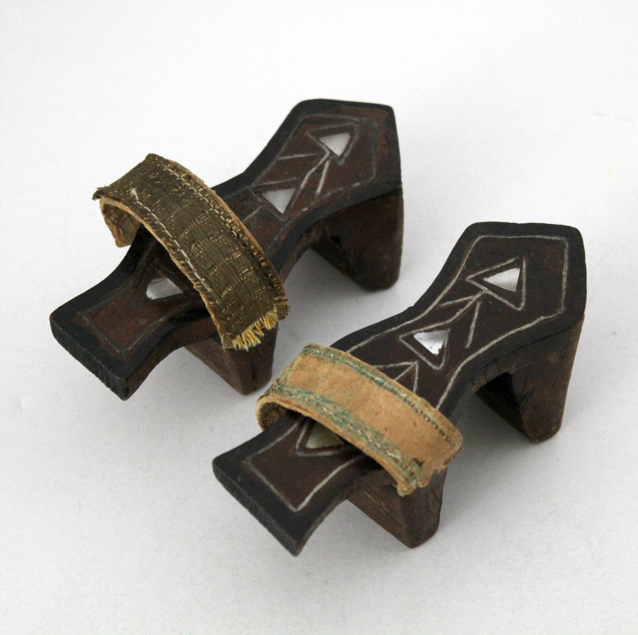 Antique Turkish Ottoman Hammam Bath House Stilt Shoes, Inlaid Wood ...