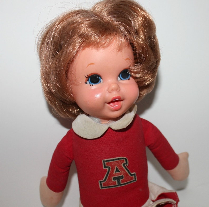Vintage Arkansas Razorbacks Doll Talking Cheerleader Mattel Etsy