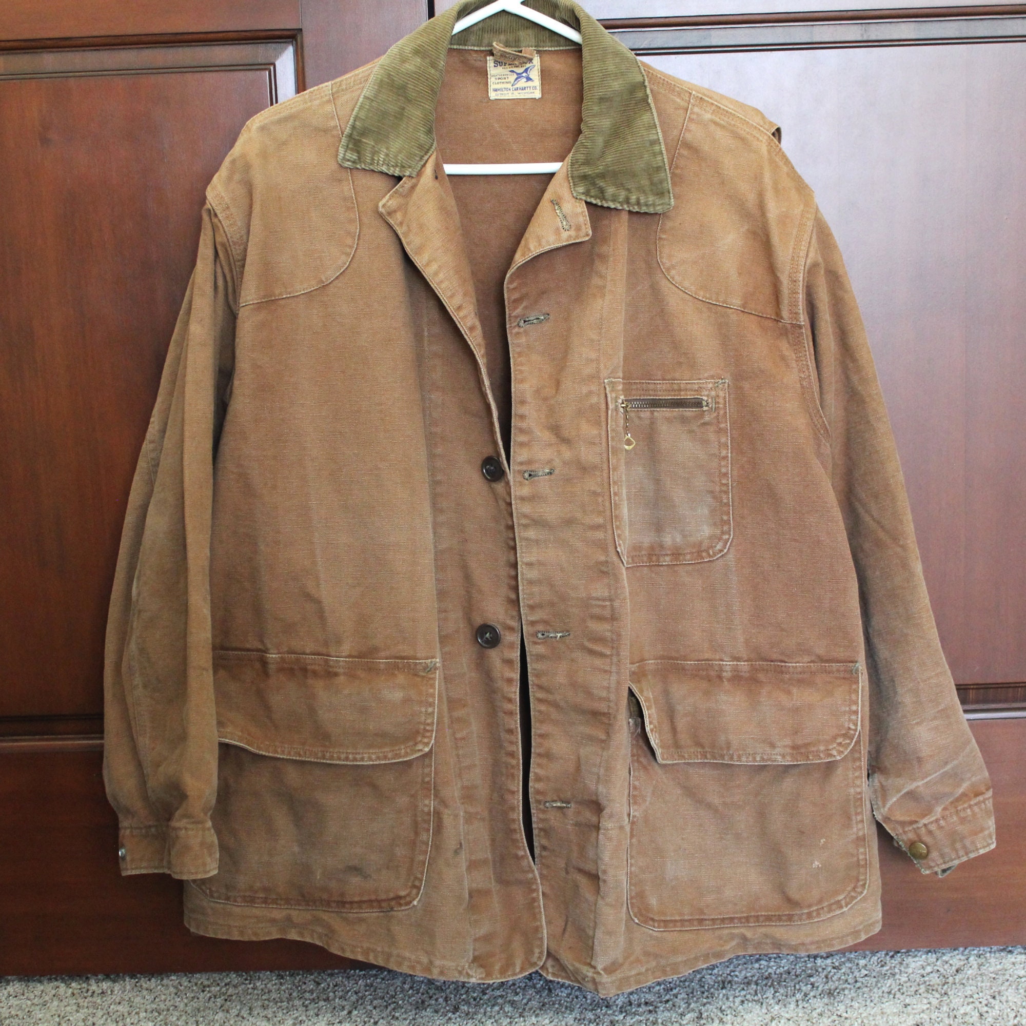 Vintage Super Dux Hamilton Carhartt Hunting Jacket, Duck, Pheasant