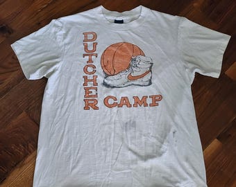 Nike 1980s Jim Dutcher Basketball Camp T Shirt Vintage Sports