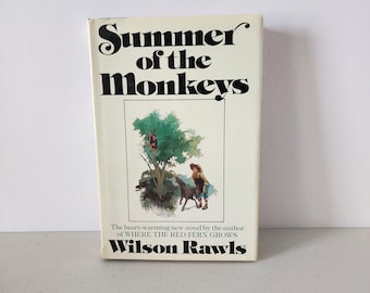 Summer Of The Monkeys By Wilson Rawls Signed Book HC DJ