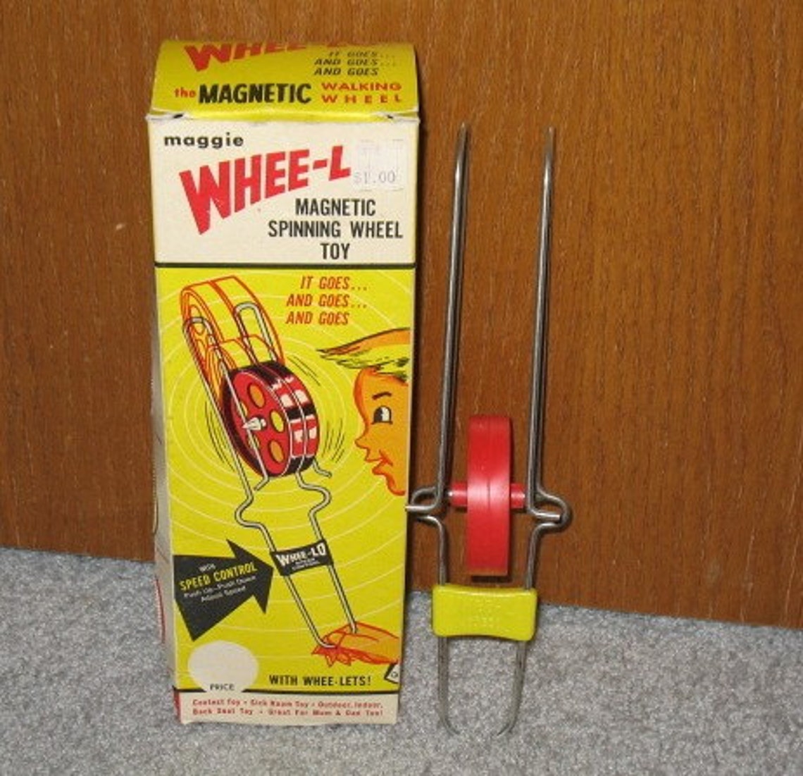 Maggie WheeLo Spinning Wheel Walking Toy in Box Etsy