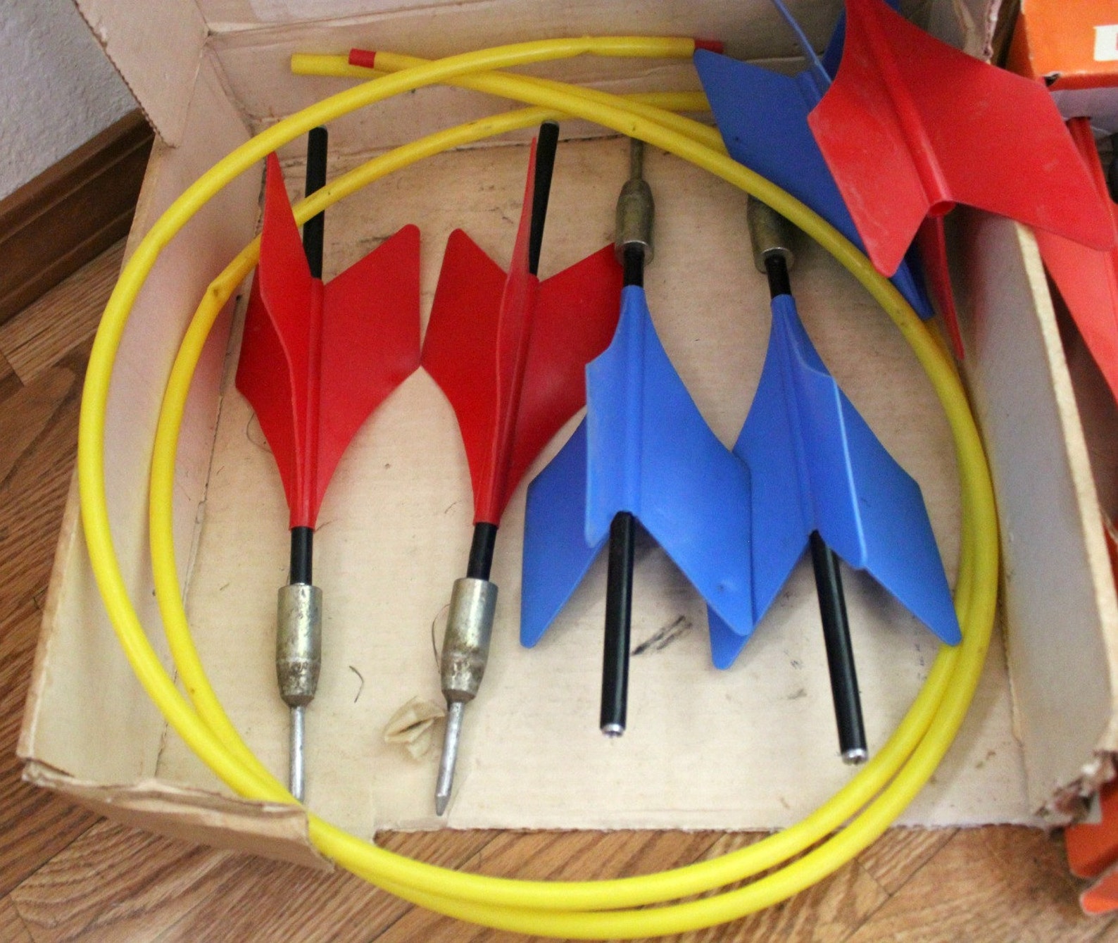 Vintage Jarts Lawn Yard Darts 1970s Missile Target Game Intex Etsy
