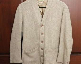 McGregor Sportswear Cardigan, Wool, Vintage Size 38, 1950s, Grunge