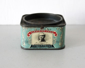 Dr. Tyrrell's Cleansing Tonic Tin Can, Advertising 1900, J. B. L. Douche Powder, Medical