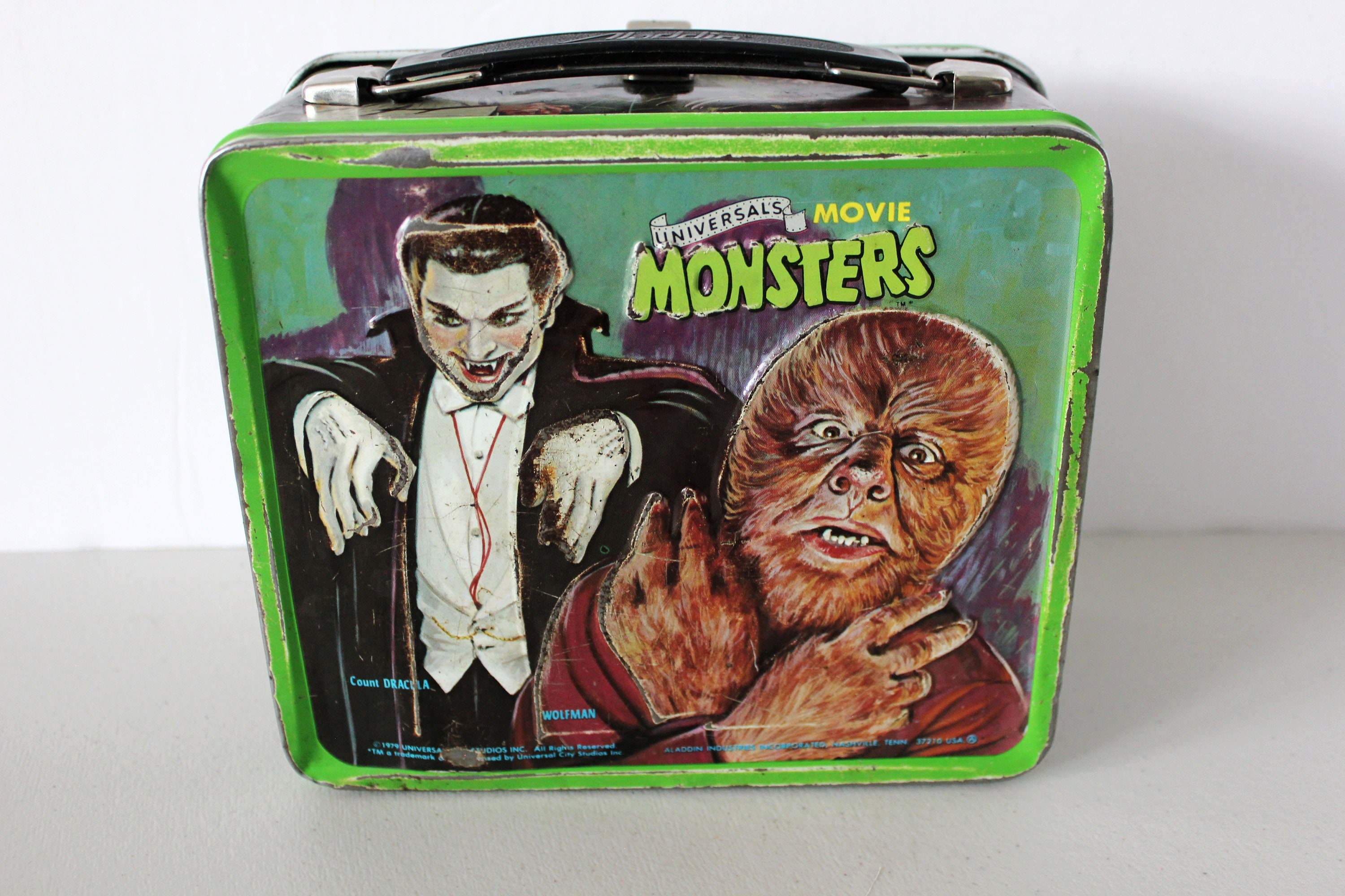 Monsters Universal Movie Lunch Box Aladdin Lunchbox Metal