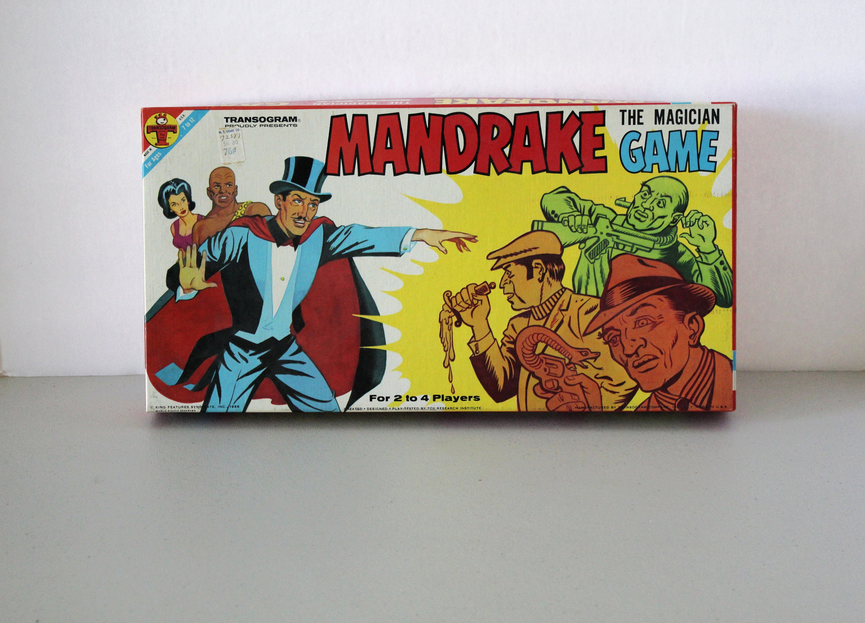 Mandrake The Magician Game Transogram 1960s Complete in Box -  Portugal