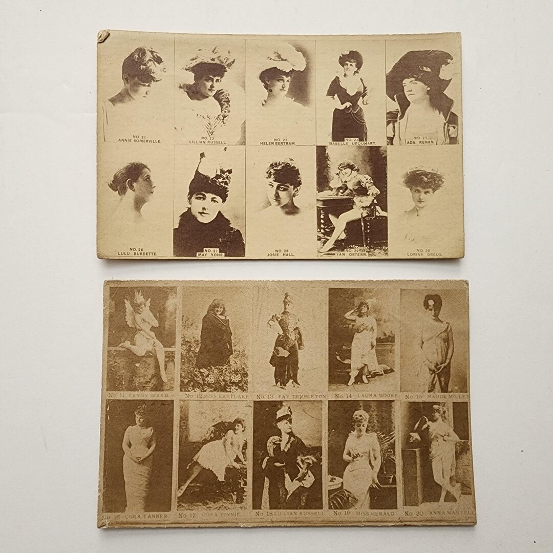 2 Lorillard Climax Plug Trade Cards, Tobacco Victorian Risque - Etsy
