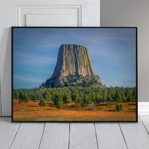 Devils Tower National Monument Photography Print: Wyoming Landscape (Digital Download)