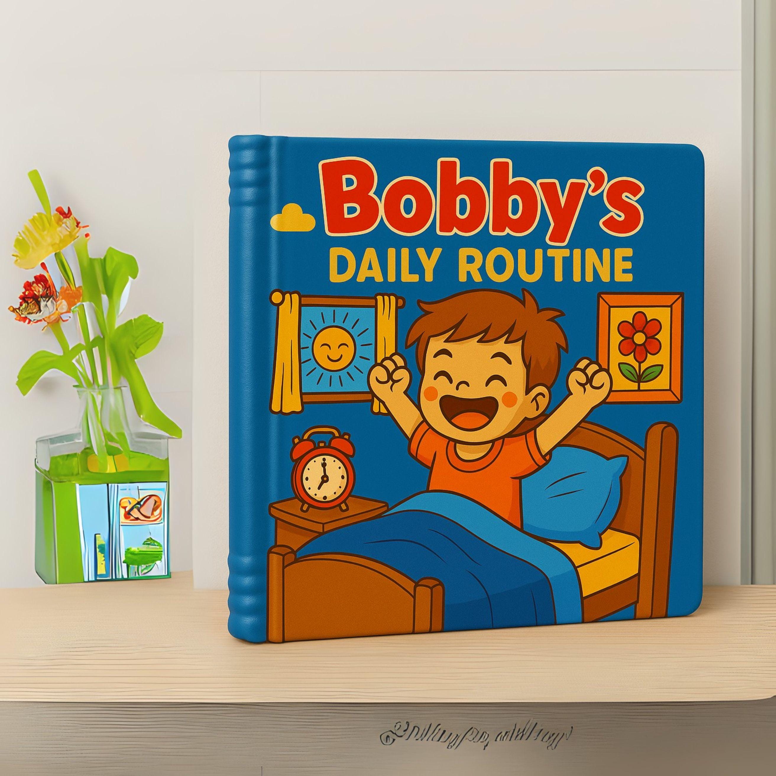 Storybook Weekly Routine Kids' Daily Routine Coloring Storybook: School & Play (PDF Printable ...
