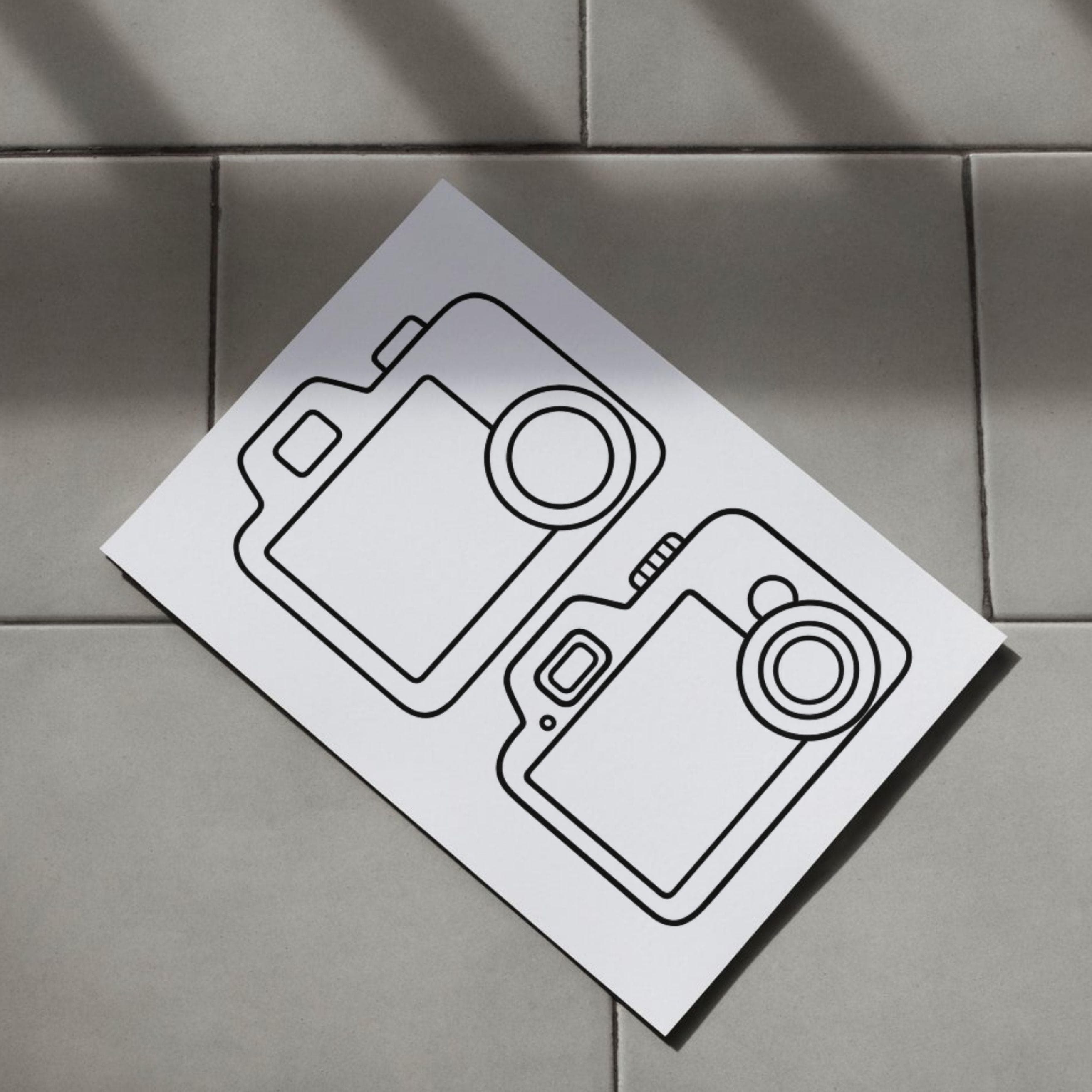 Camera Craft Templates: Kids' Coloring Pages for Summer Memory (PDF ...