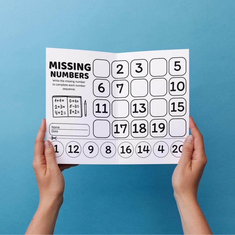 Missing Numbers 1-100 Worksheet: Kindergarten Math Activity (PDF ...