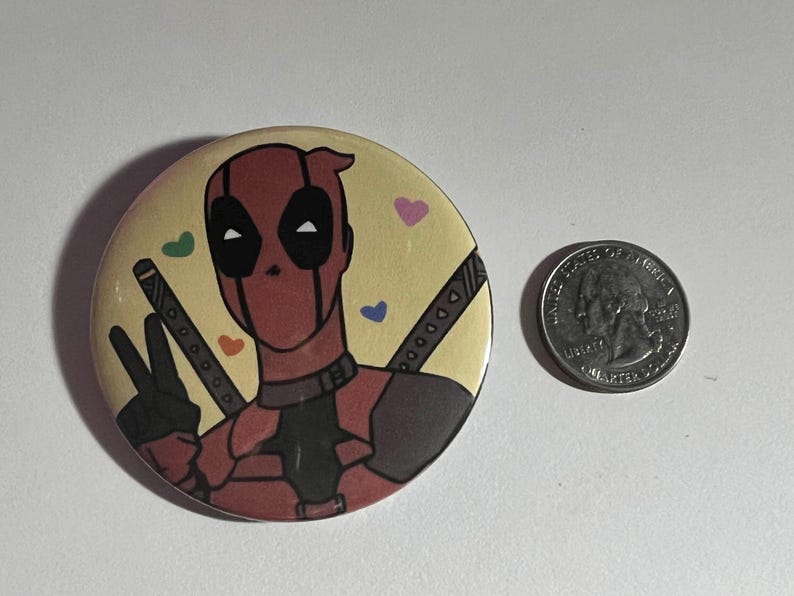 Deadpool Metal Pins - Etsy
