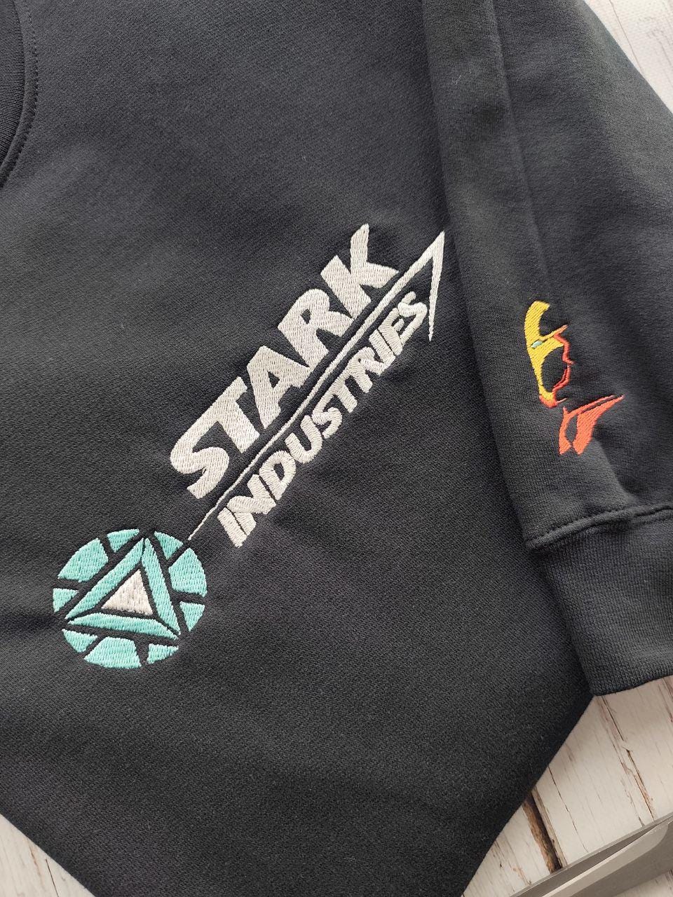 Sweatshirt Marvel Avengers Iron Man Stark Industries - Licence Officielle, Coupe Classique